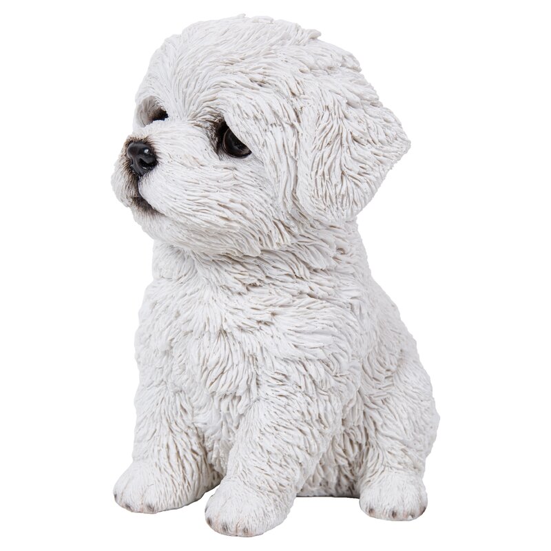 maltese statue dog